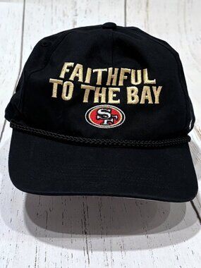 '47 Brand San Francisco 49ers Rope Hitch Adjustable Hat-Black